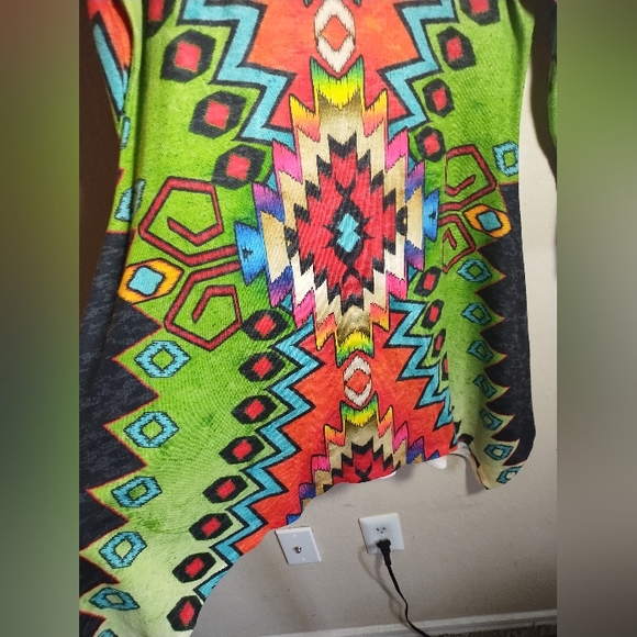 Amma Tunic Top Knit Boho Aztec Southwestern Comfy - Picture 7 of 16